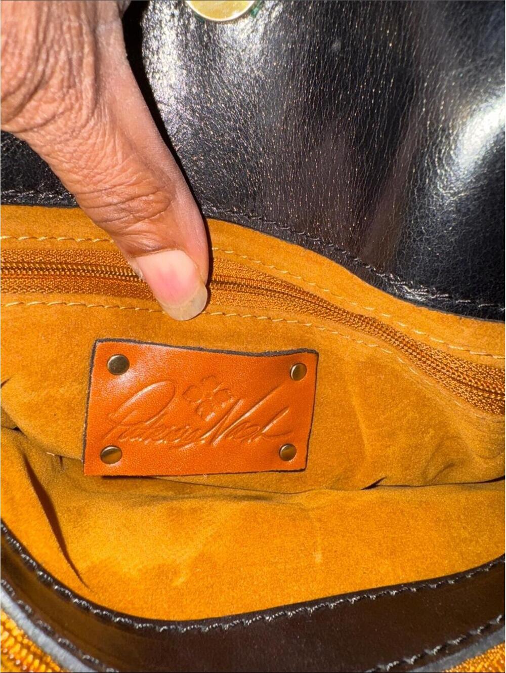 Patricia Nash Tiger Print Leather Bucket Crossbody - Picture 3 of 12